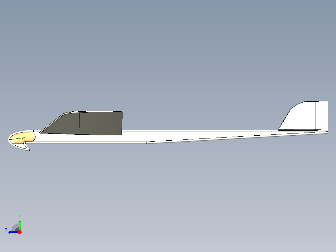 玩具飞机右视图