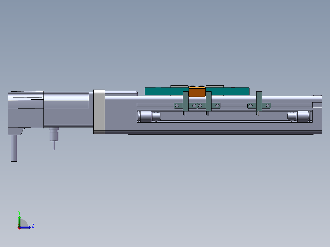 MCH丝杆全封闭MCH6M-BC-100W左视图