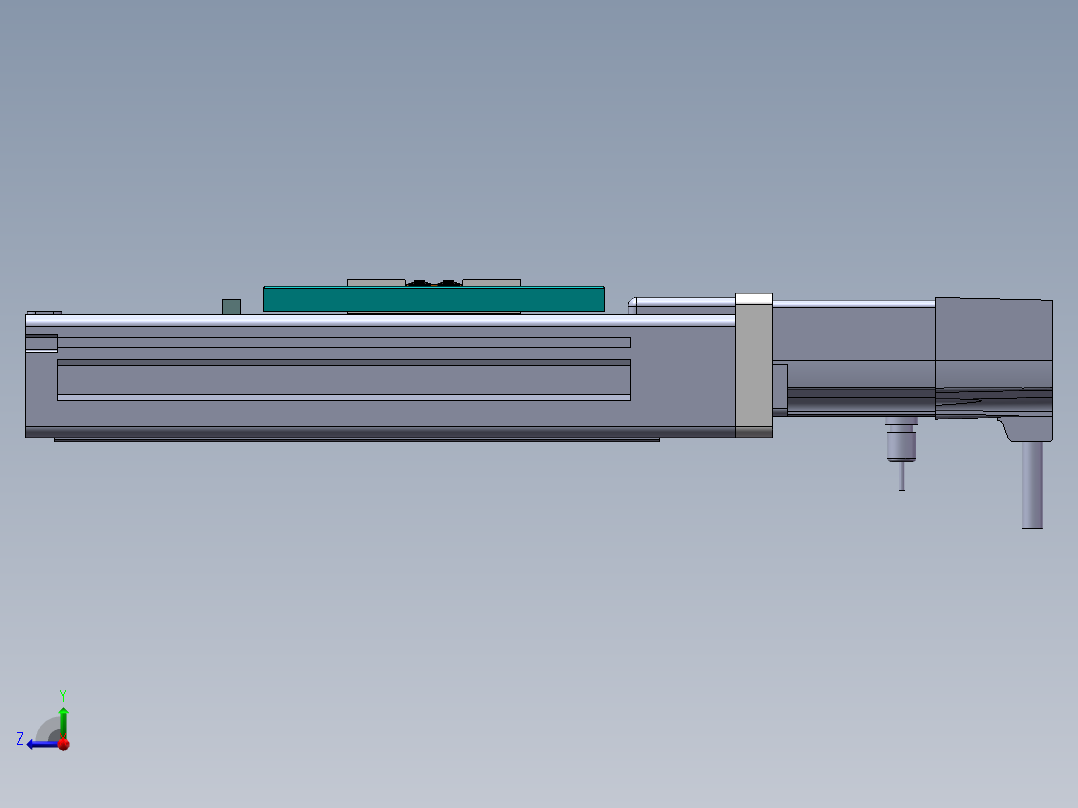 MCH丝杆全封闭MCH6M-BC-100W右视图