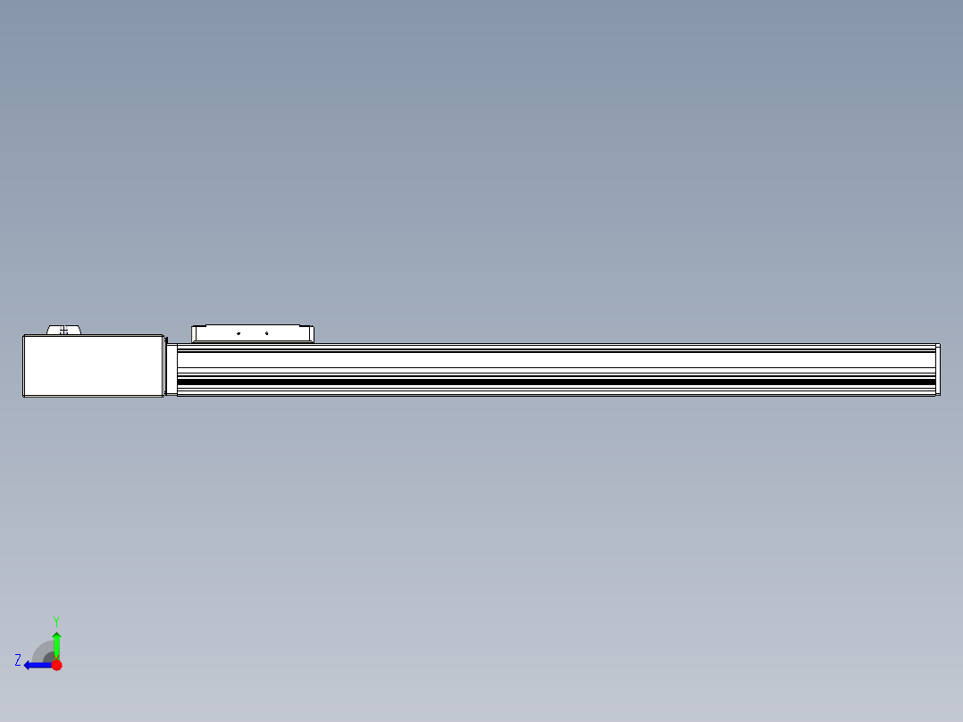 同步带全封闭直线模组TPA-HCB-105D-90-L600-MR-Y-P20-N3右视图