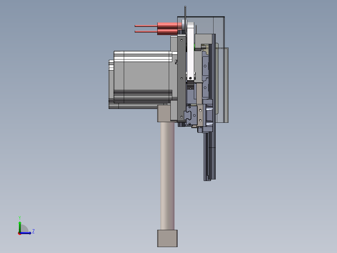 极致简易款PPU机构100行程左视图