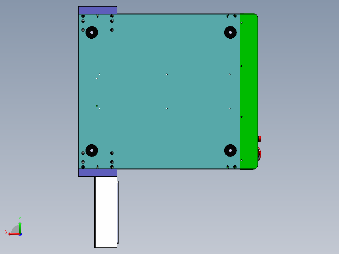 XYZ平台三轴螺丝机后视图