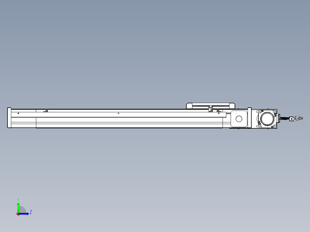 威洛博LB.GB同步带传动--欧规系列LB6A-L65-S550-BL左视图