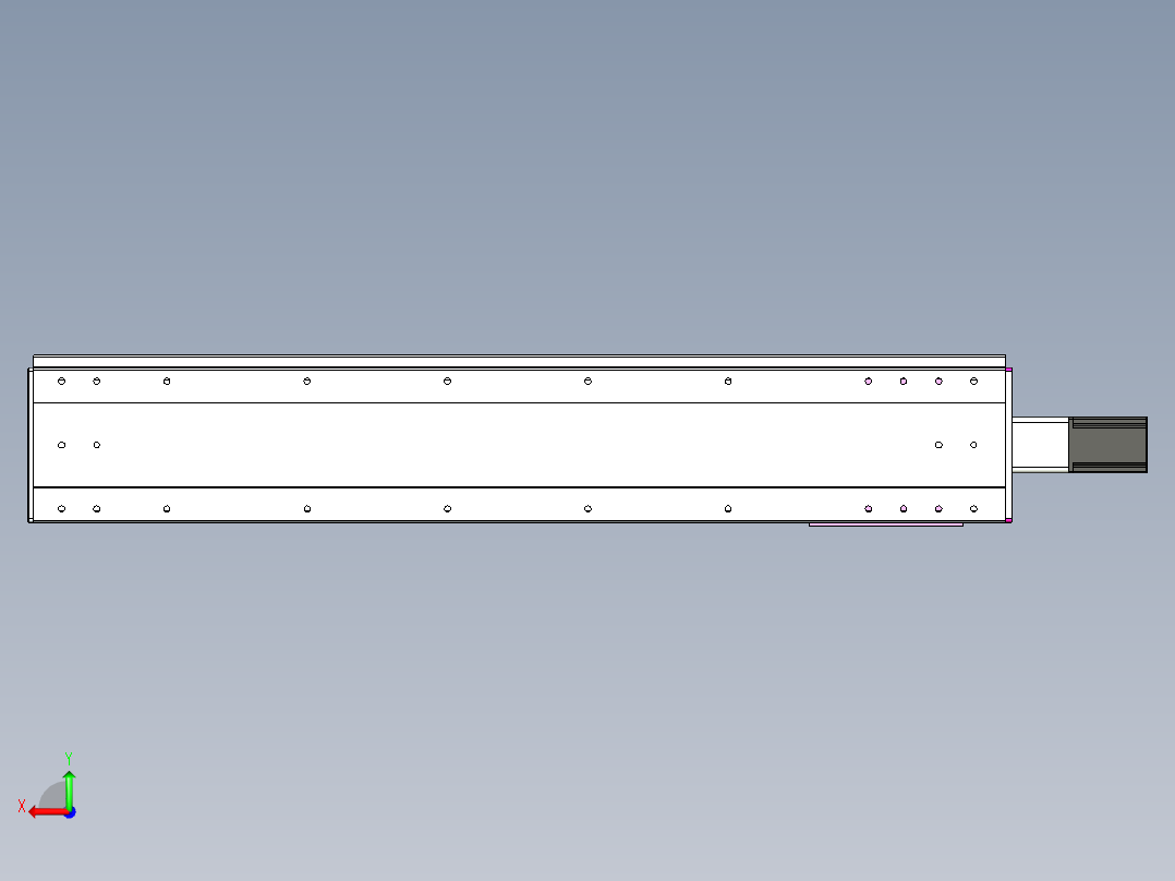 VF丝杆传动-一般环境VF22-L20-C-S1050-BC-P75-C4后视图