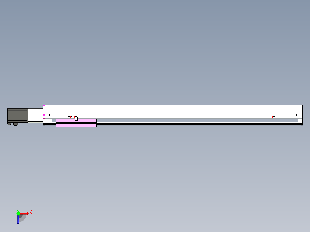 VF丝杆传动-一般环境VF22-L20-C-S1050-BC-P75-C4俯视图