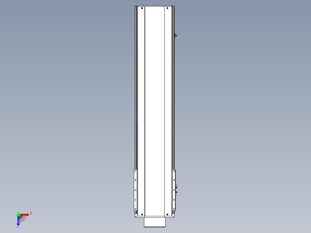 Toyo东佑达直线模组-ETH22-850-BM-400W+煞車俯视图