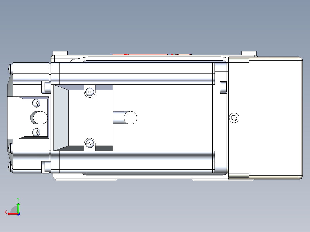 同步带全封闭直线模组TPA-HCB-110D-90-L950-MR-Y-P40-N3后视图