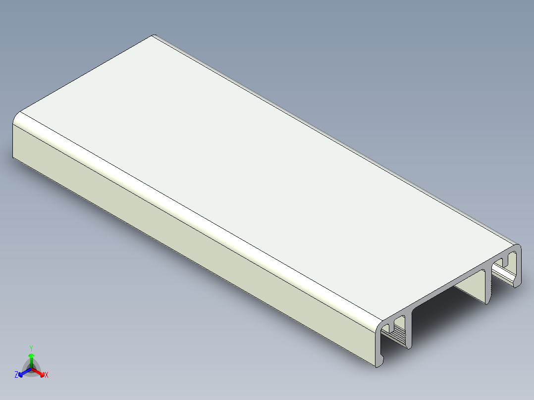 型材-KJN CABLE CONDUIT COVER 40 KJN511050.STEP主视图