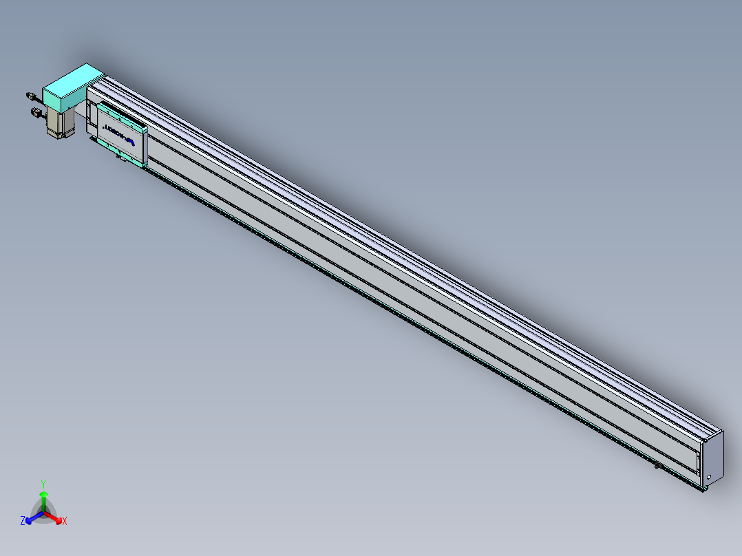 威洛博VBC同步带传动一无尘环境VBC14-L45-S1850-BRU-ZP40-C3主视图