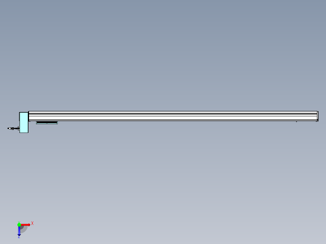 威洛博VBC同步带传动一无尘环境VBC14-L45-S1850-BRU-ZP40-C3俯视图