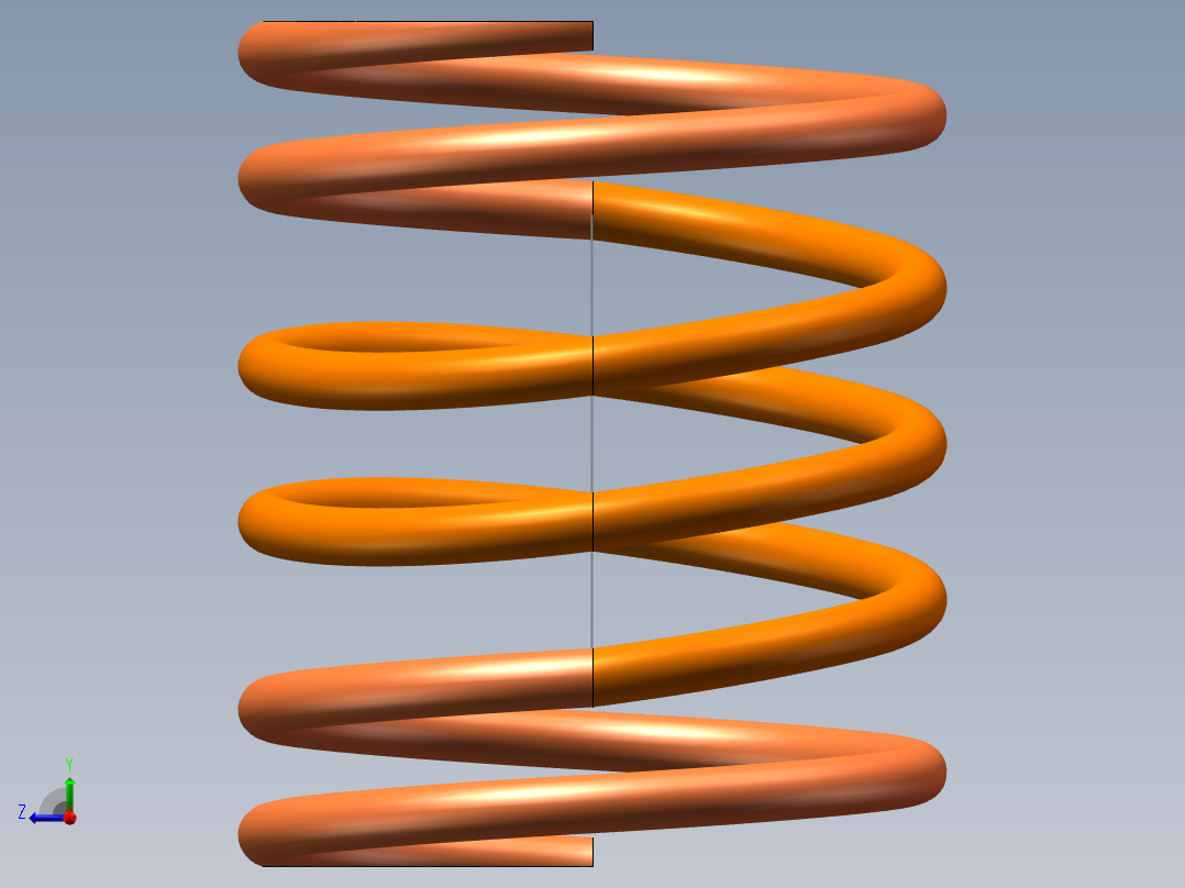 柔性弹簧右视图