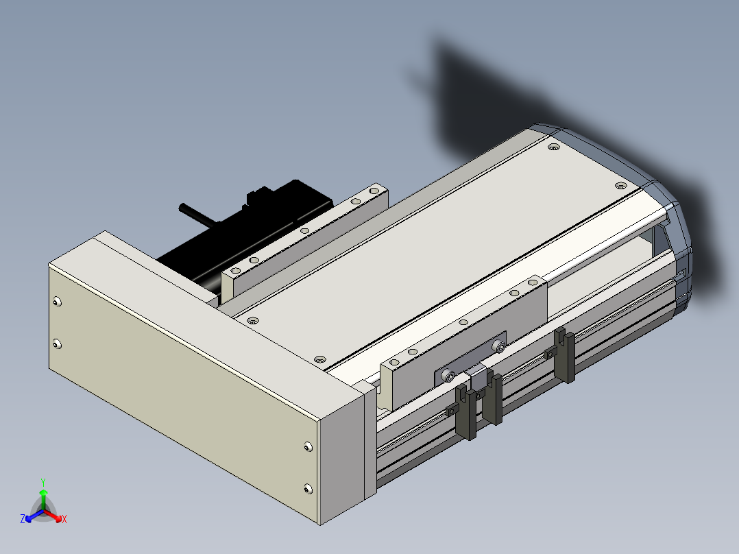 Toyo东佑达直线模组-ETH17-100-BR-M40B正等轴测图