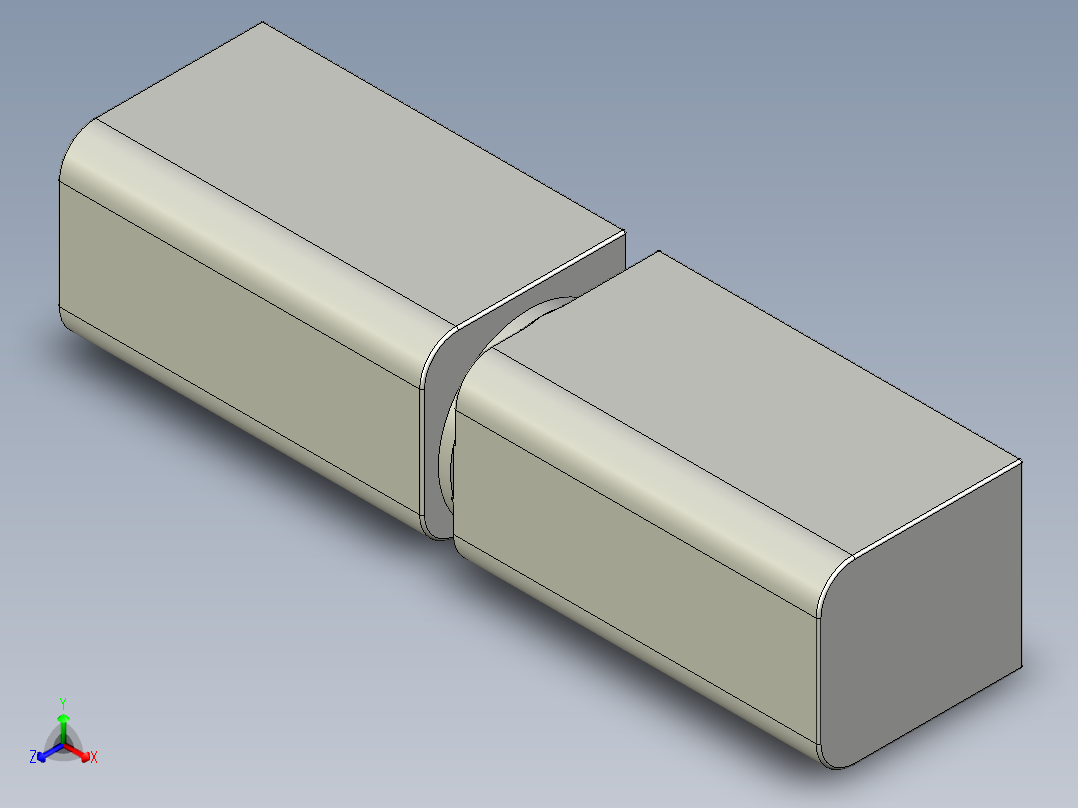 鋅合金單鉸鏈(A)5570-3D多系列多零件图纸模型主视图