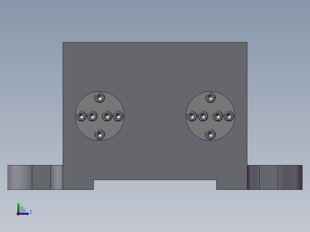 液压台虎钳左视图