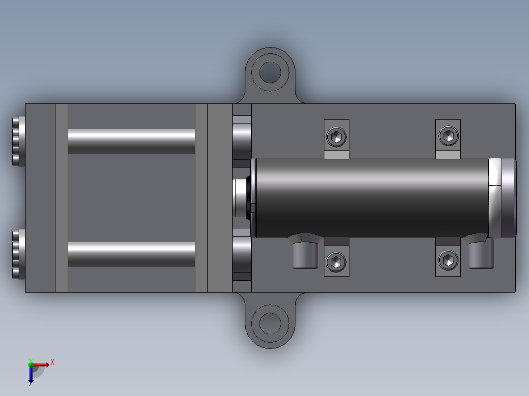 液压台虎钳俯视图