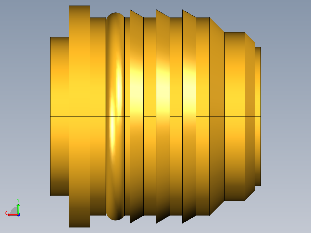 封装的插装运输工具用导管接头后视图
