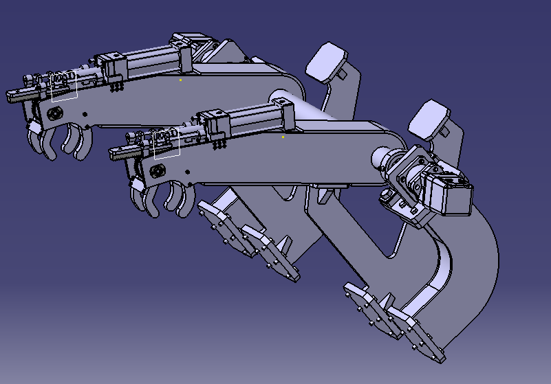 定向钻机自动装杆机构设计（SW三维模型+CAD图纸+说明书）