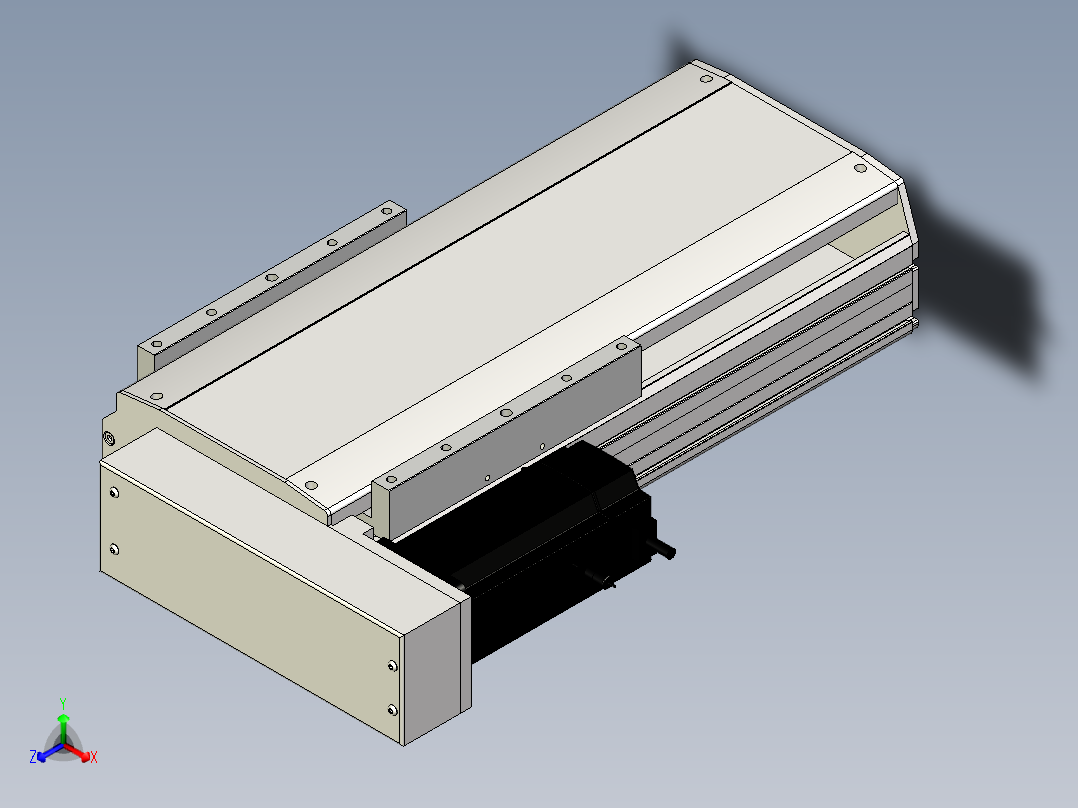 Toyo东佑达直线模组-ETH22-200-BL-750W+煞車正等轴测图