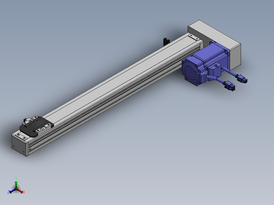 精密模组MY50-T10-450-BR-P20B-C4-C正等轴测图
