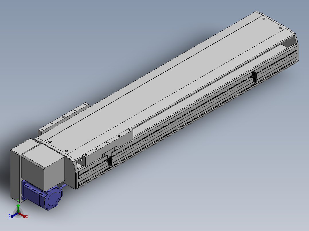 精密模组MT220-L150-700-LD-M75-C4正等轴测图