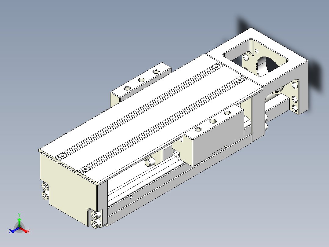 钢基模组-TPA-KNR-6005C-150A1-M-F0S1正等轴测图