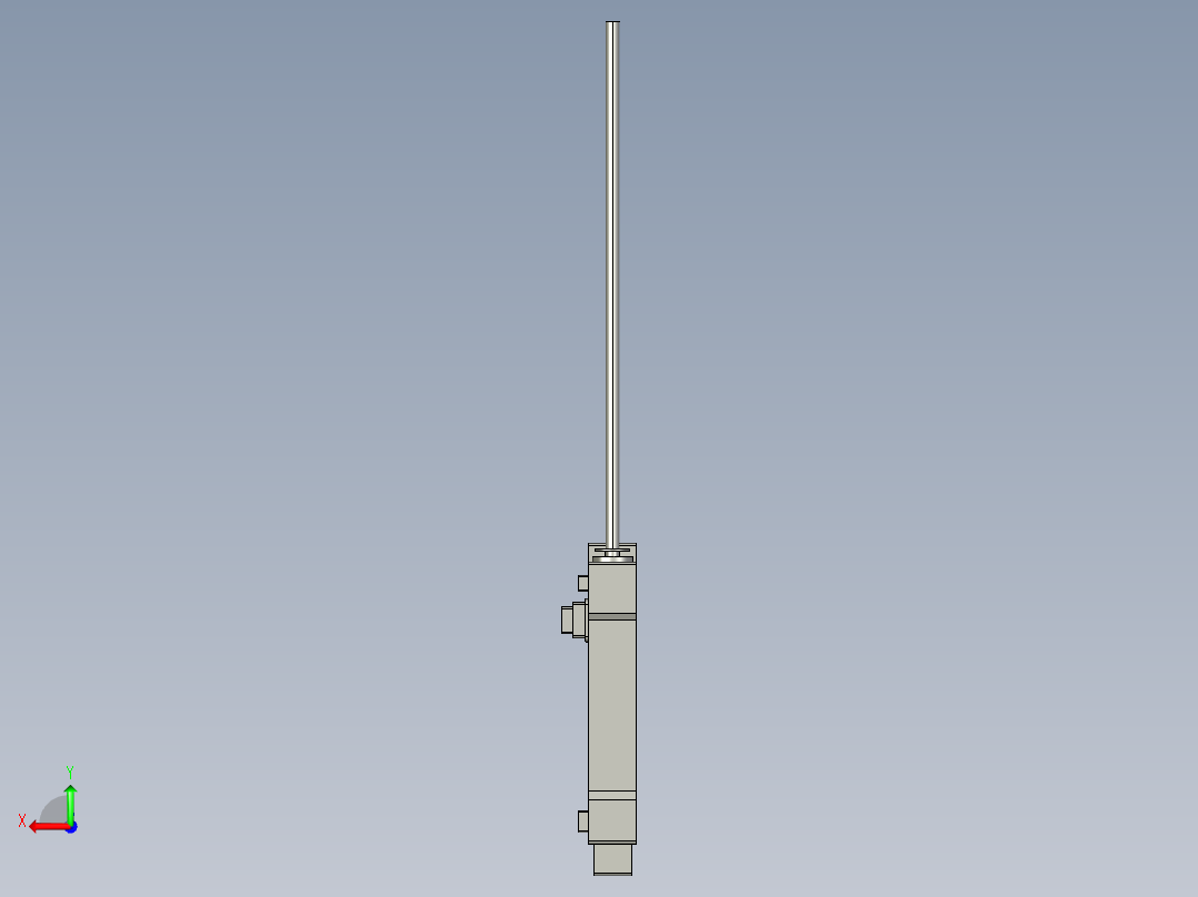 基恩士FS-M2_kc图纸模型后视图