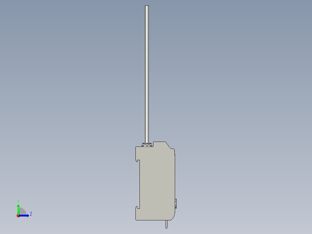 基恩士FS-M2_kc图纸模型左视图