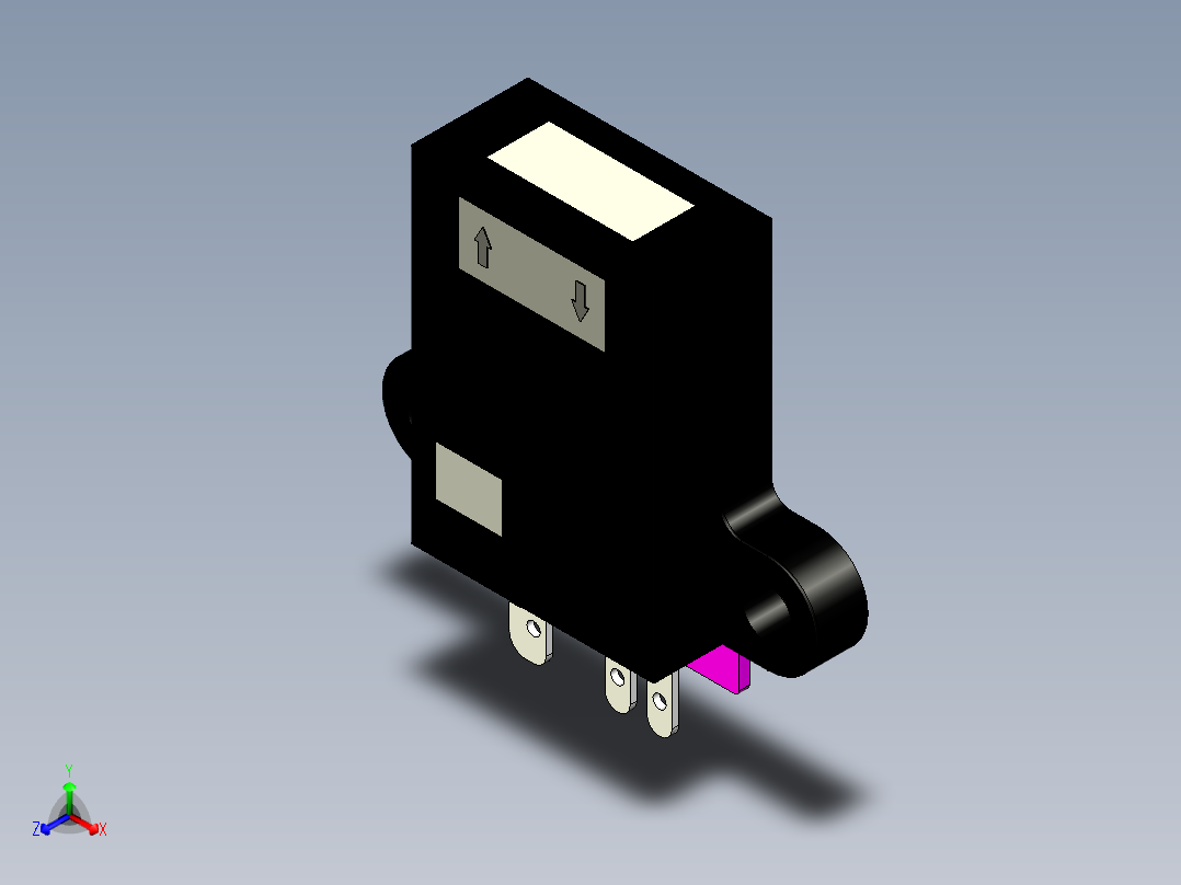 光电_激光传感器03）LSD-Q07-C主视图
