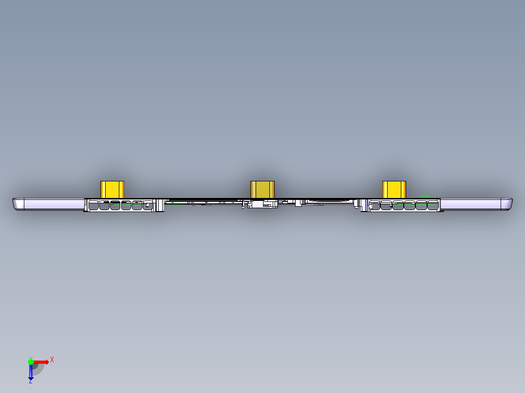 笔记本C壳攻牙程序模型俯视图