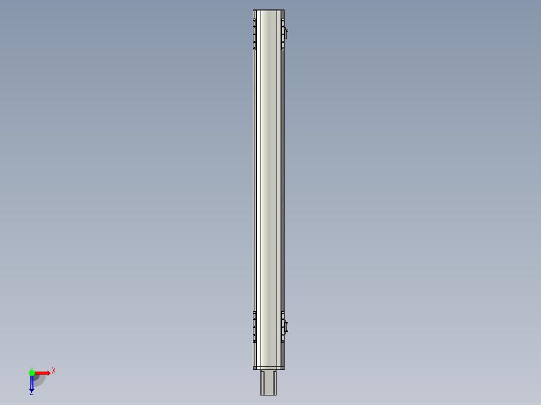 直线模组WG-LHA12-S1100-M设计图纸俯视图