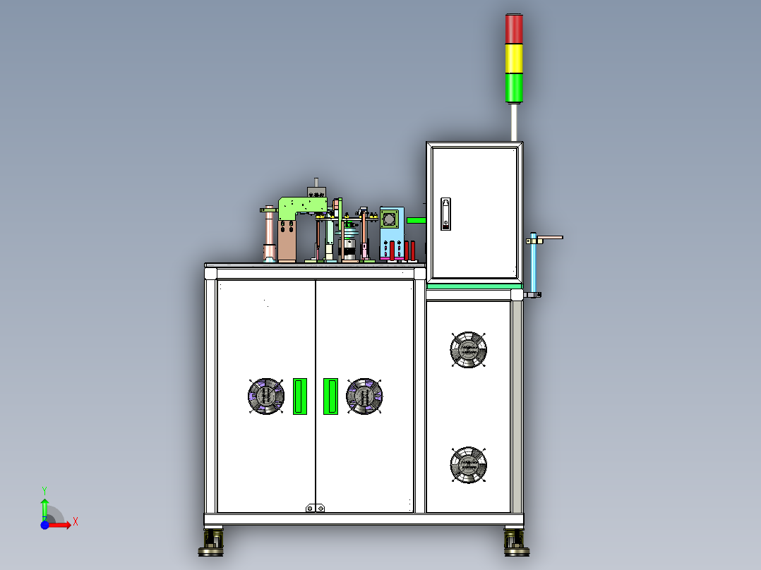 SMT测试分光分选机前视图