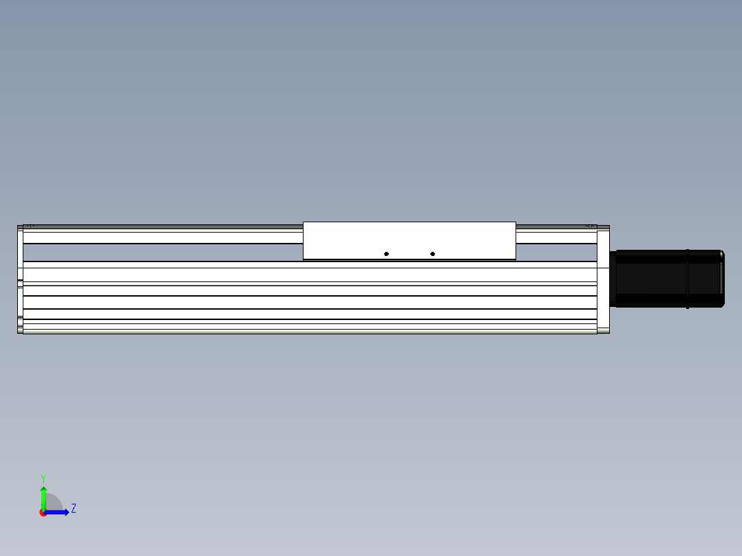 Toyo东佑达直线模组-ETH22-250-BC-400W左视图