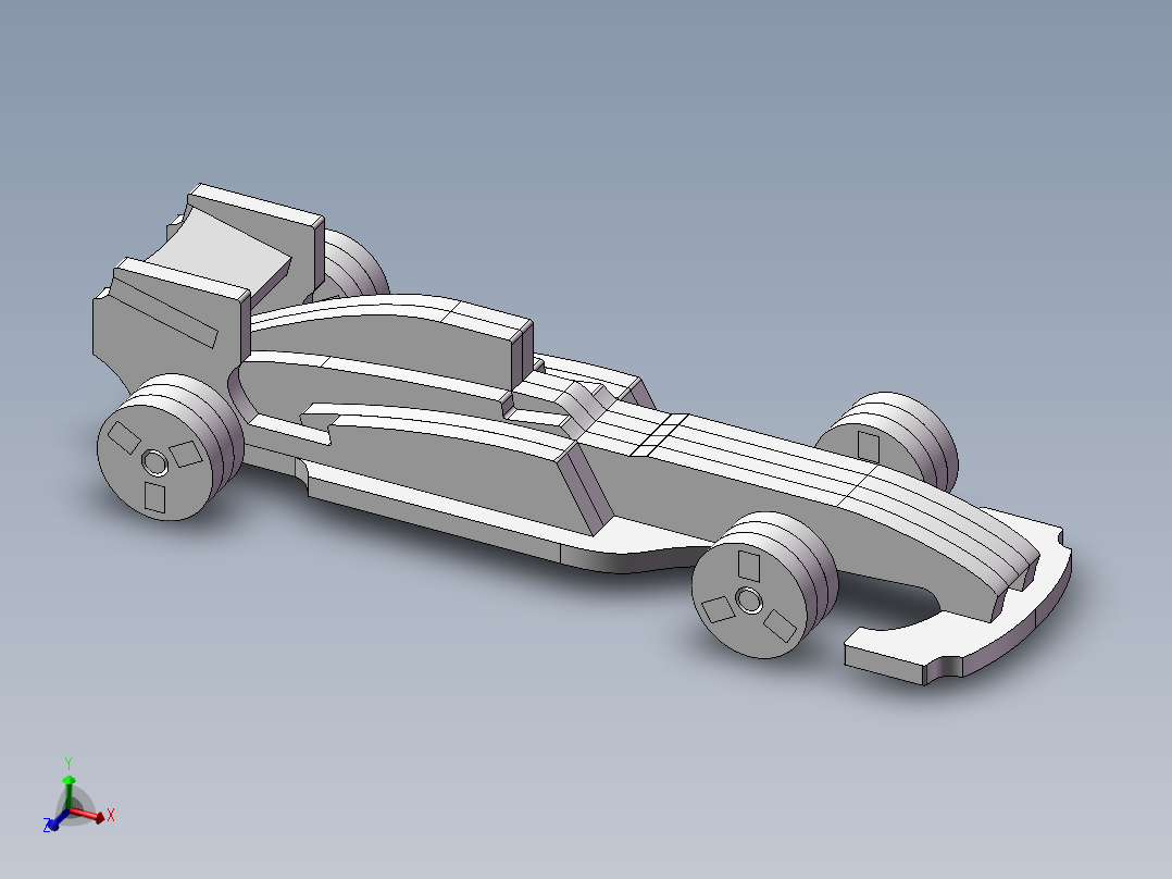 F1玩具车主视图