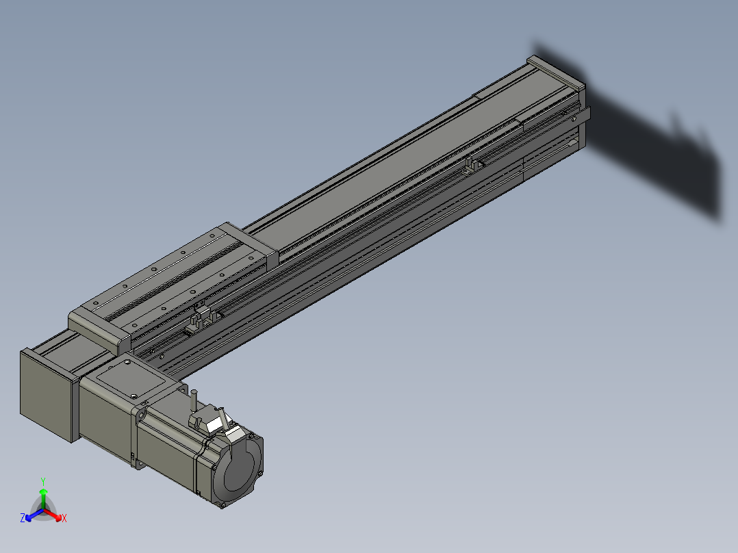 欧规系列-LB8-L150-S400-BL-ZP75-C3正等轴测图
