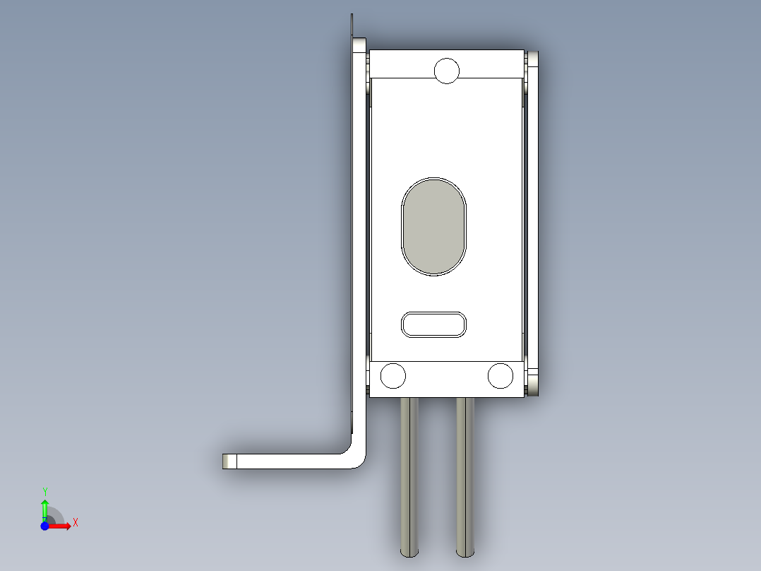 基恩士GV-H45_kc图纸模型前视图