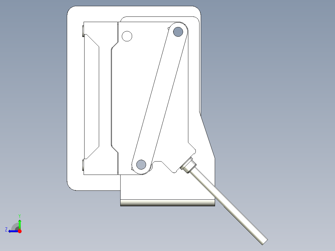 基恩士GV-H45_kc图纸模型右视图