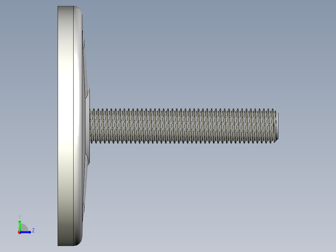 工程塑膠水平調整腳座31-3D多系列多零件图纸模型左视图