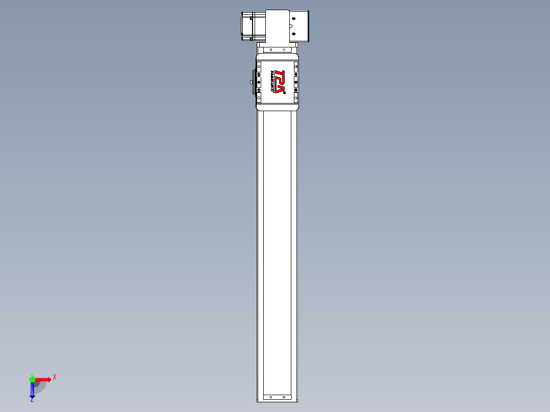 同步带全封闭直线模组TPA-HCB-85D-90-L550-LP-Y-P20-N3俯视图