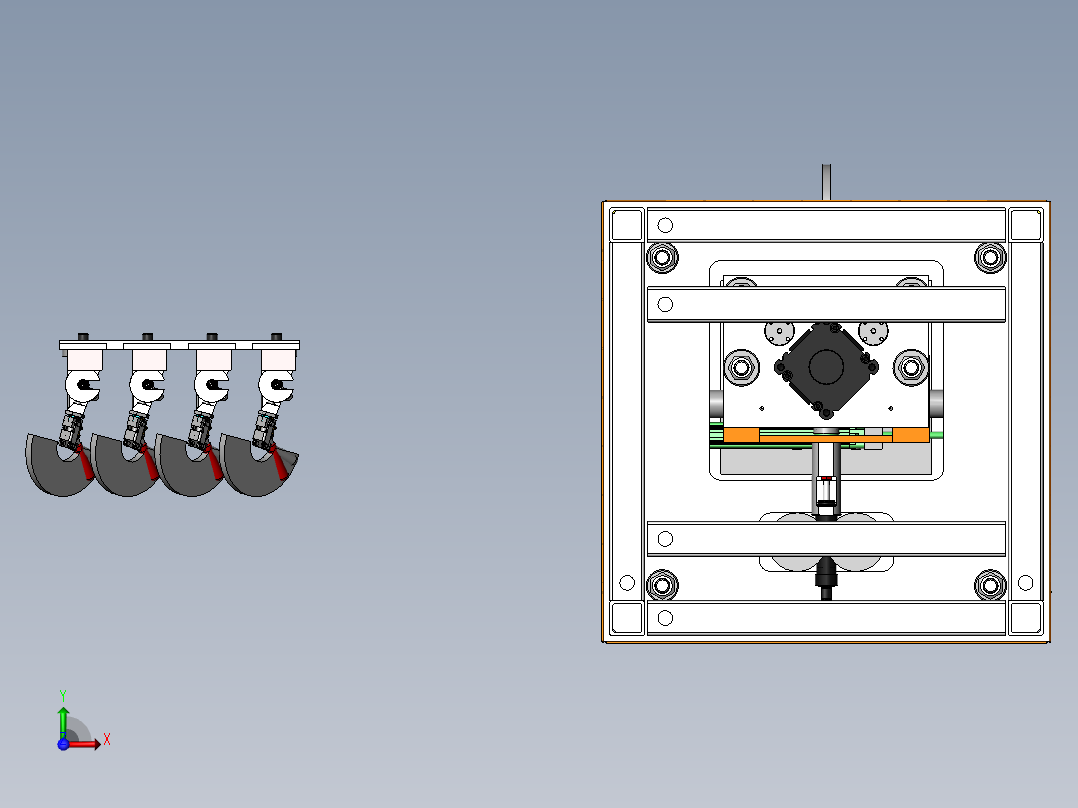 液压阀密封性测试机前视图