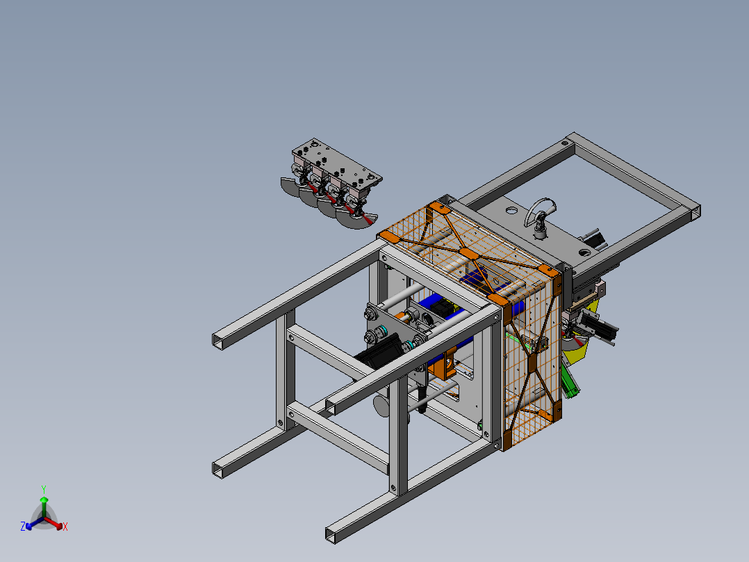 液压阀密封性测试机正等轴测图