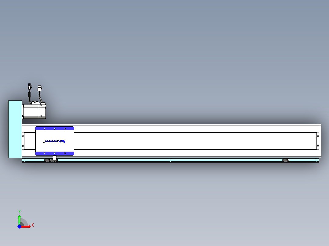 威洛博VC丝杆传动-无尘环境VC14-Lxx-C-S950-BR-ZP40-C3前视图