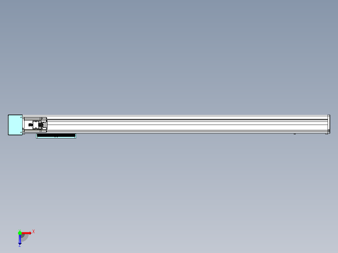 威洛博VC丝杆传动-无尘环境VC14-Lxx-C-S950-BR-ZP40-C3俯视图