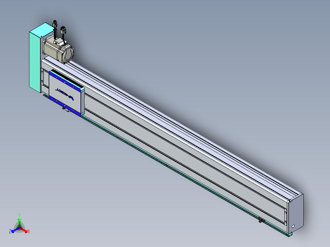 威洛博VC丝杆传动-无尘环境VC14-Lxx-C-S950-BR-ZP40-C3正等轴测图
