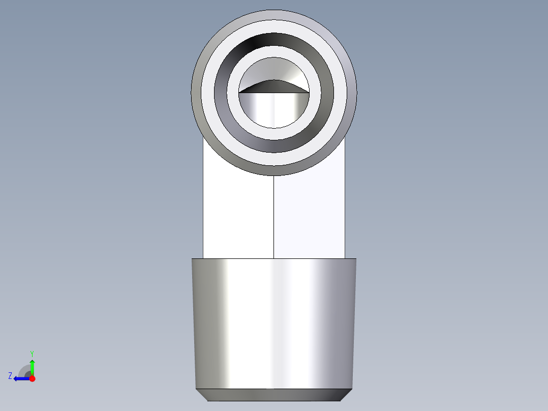 卡套式工业通用硬管接头EO_Male_stud_elbow_WE08LR71X右视图