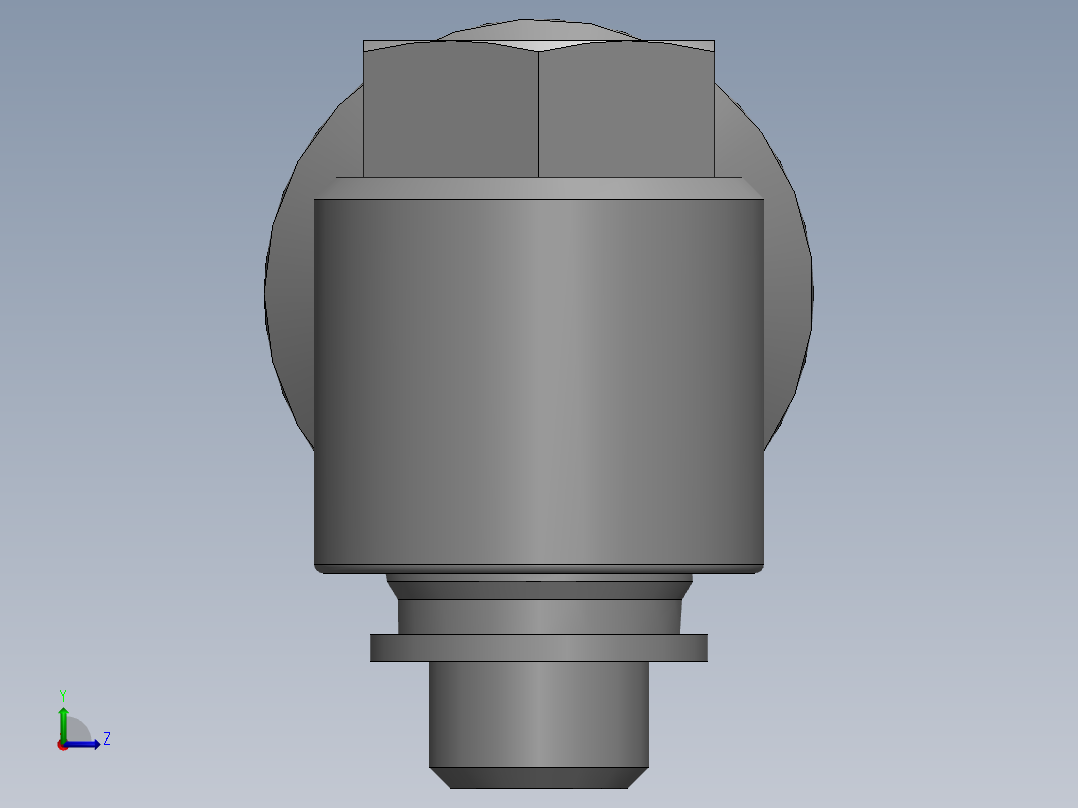 3.亚德客气动接头左视图