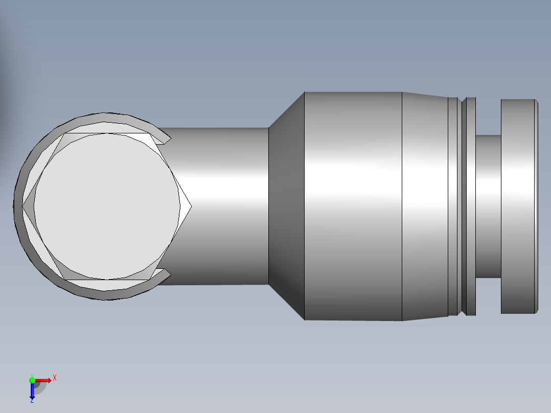3.亚德客气动接头俯视图