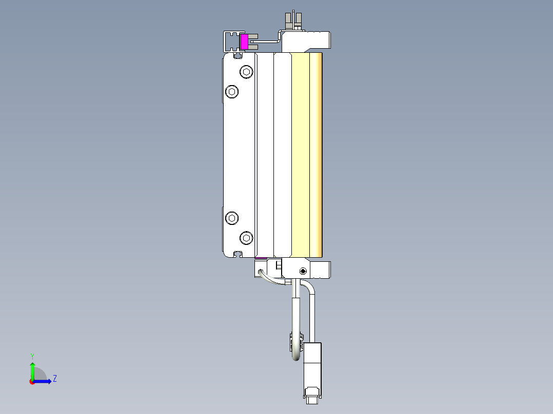 威洛博VL系列直线电机模组-2VL17E2-S1900左视图