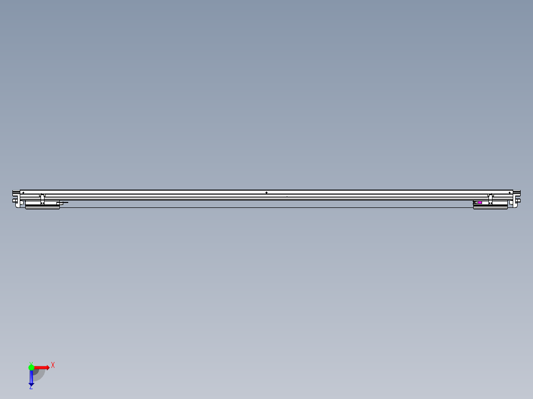 威洛博VL系列直线电机模组-2VL17E2-S1900俯视图