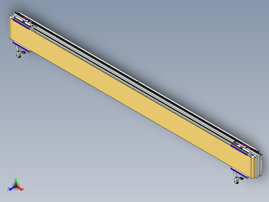 威洛博VL系列直线电机模组-2VL17E2-S1900正等轴测图