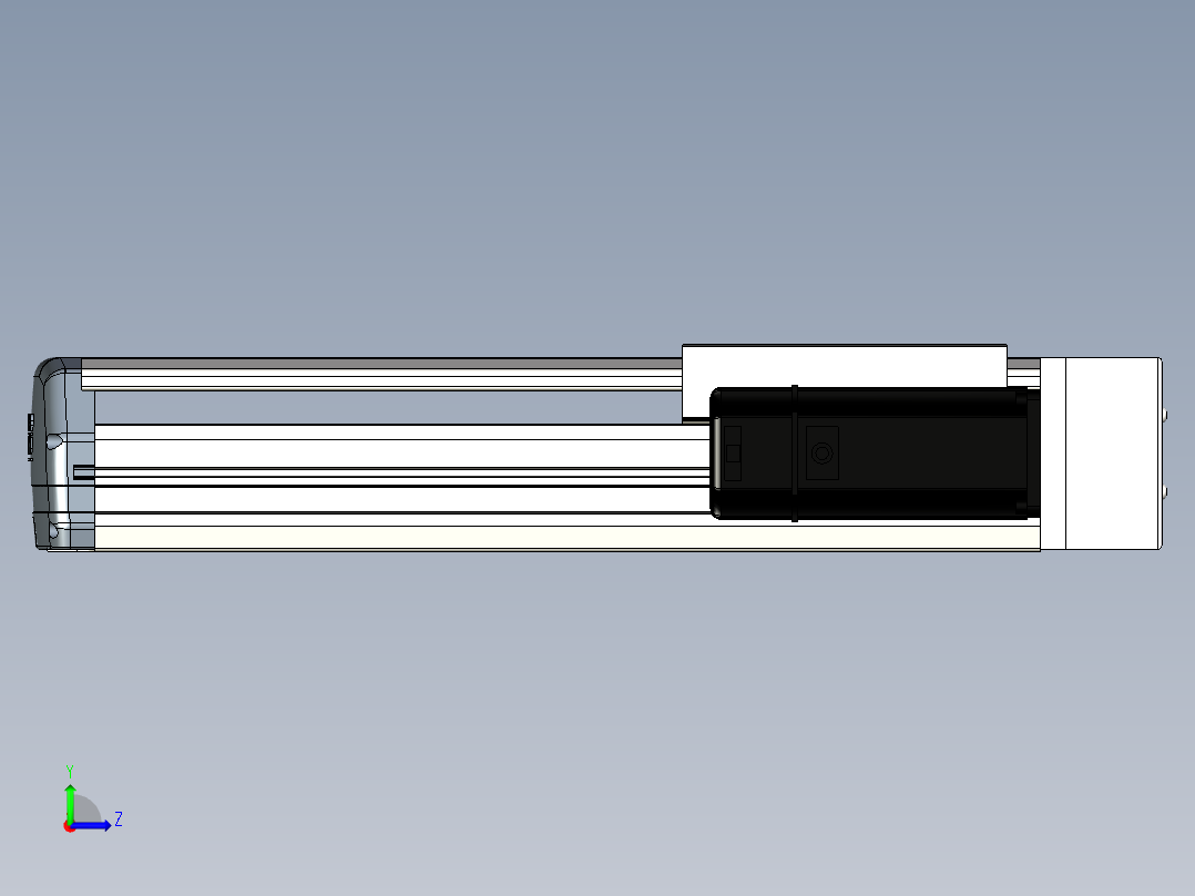 Toyo东佑达直线模组-ETH17-250-BR-M40B左视图